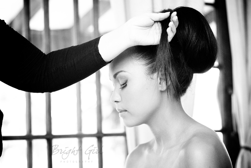 Bride hair makeup