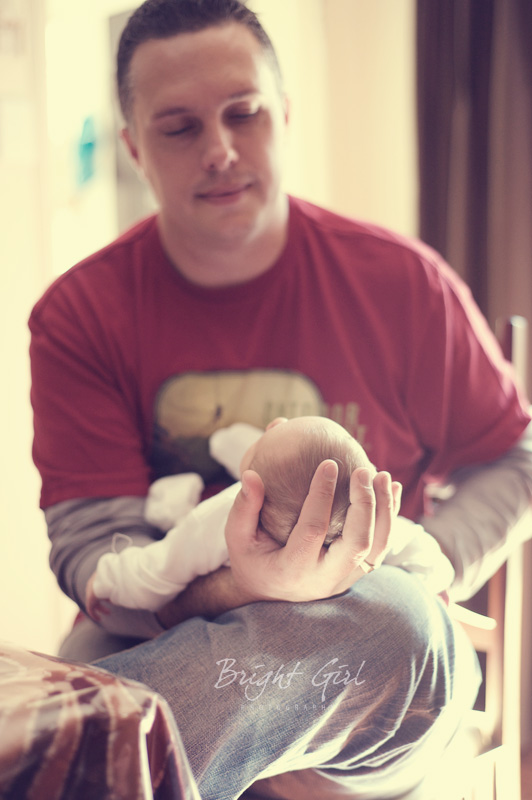 Proud dad Newborn