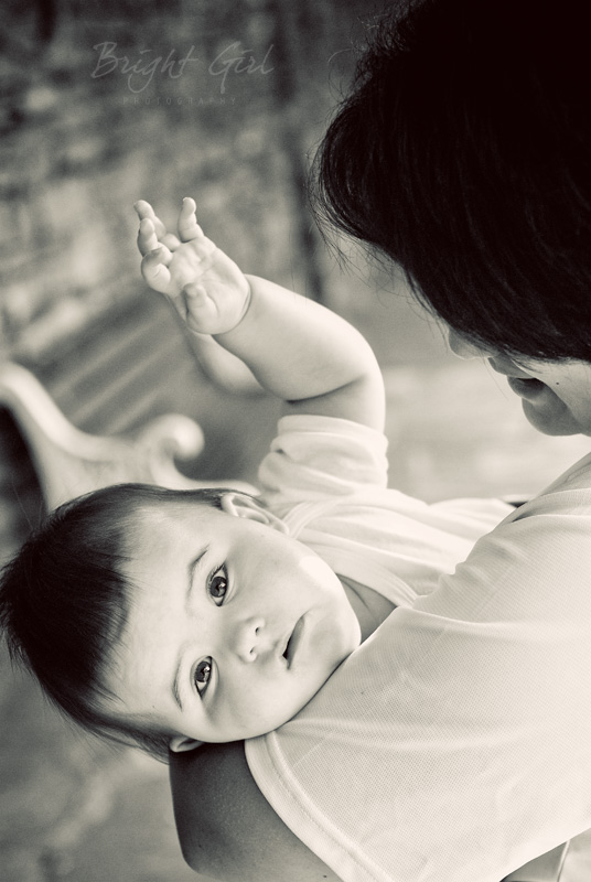 Baby and mom photograph